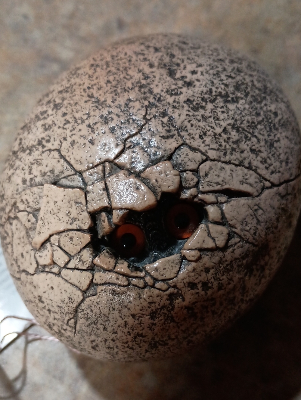 M Pena Windstone Edition Cracked Dragon Egg Reptile Hide with Orange Eyes